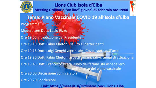 VACCINAZIONI CONTRO IL CONTAGIO DA COVID 19